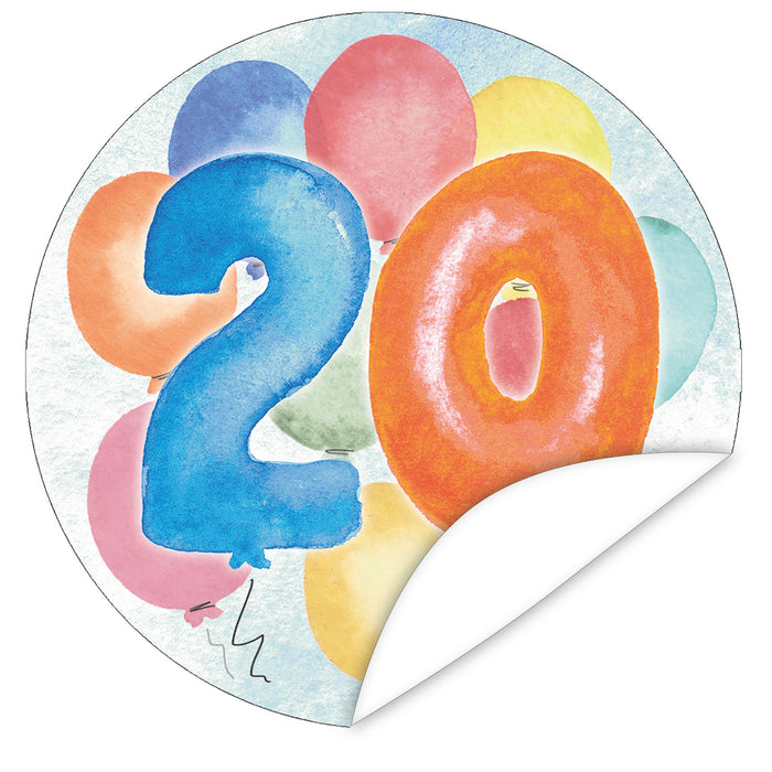 Aufkleber-20-Zahlen-Aquarell