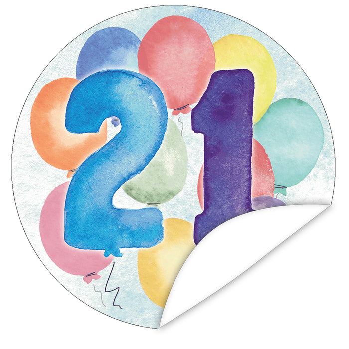 Aufkleber-21-Zahlen-Aquarell