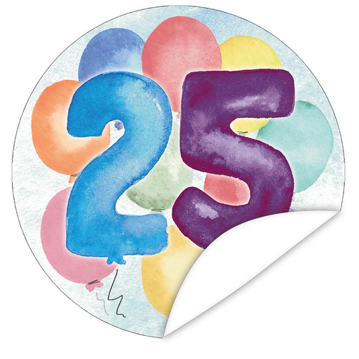 Aufkleber-25-Zahlen-Aquarell