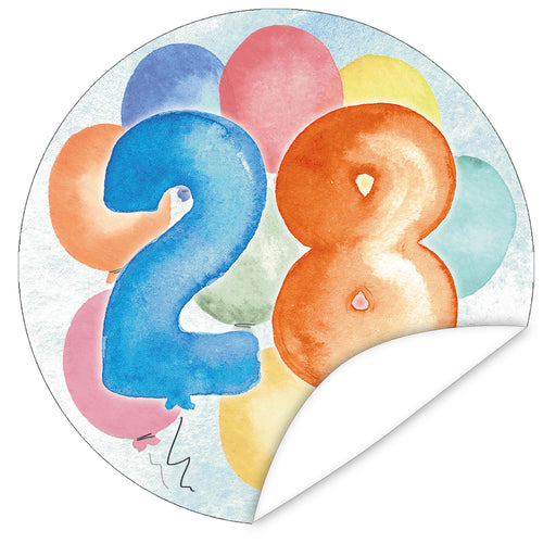 Aufkleber-28-Zahlen-Aquarell