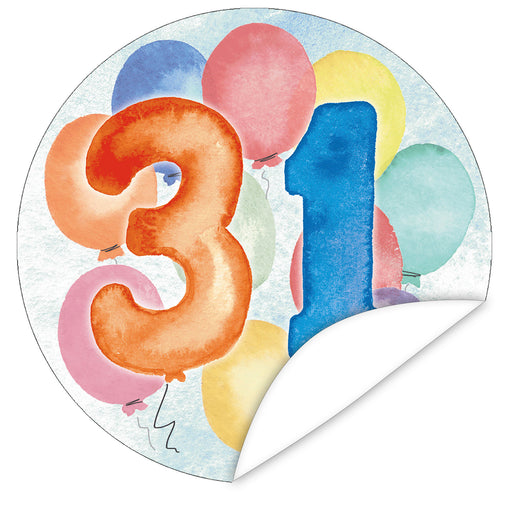 Aufkleber-31-Zahlen-Aquarell