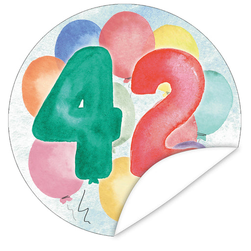 Aufkleber-42-Zahlen-Aquarell