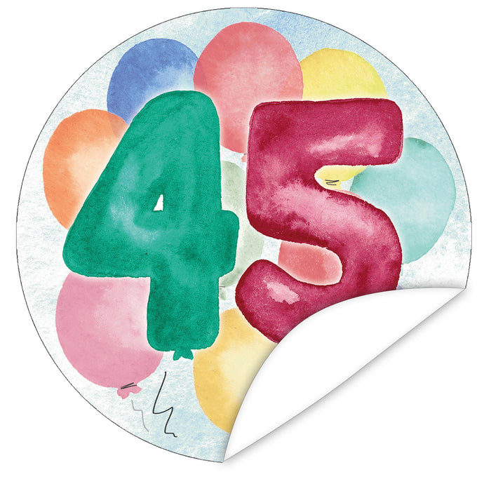 Aufkleber-45-Zahlen-Aquarell