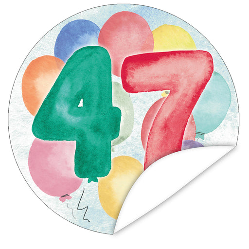 Aufkleber-47-Zahlen-Aquarell