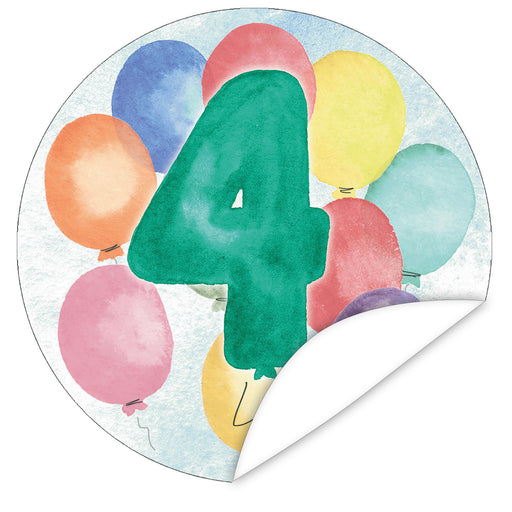 Aufkleber-4-Zahlen-Aquarell