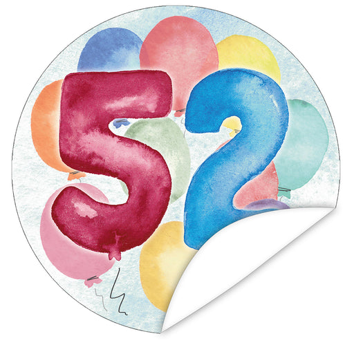 Aufkleber-52-Zahlen-Aquarell