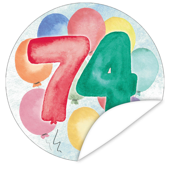 Aufkleber-74-Zahlen-Aquarell