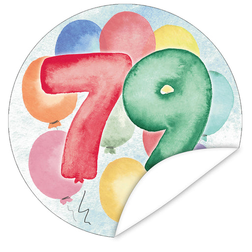Aufkleber-79-Zahlen-Aquarell