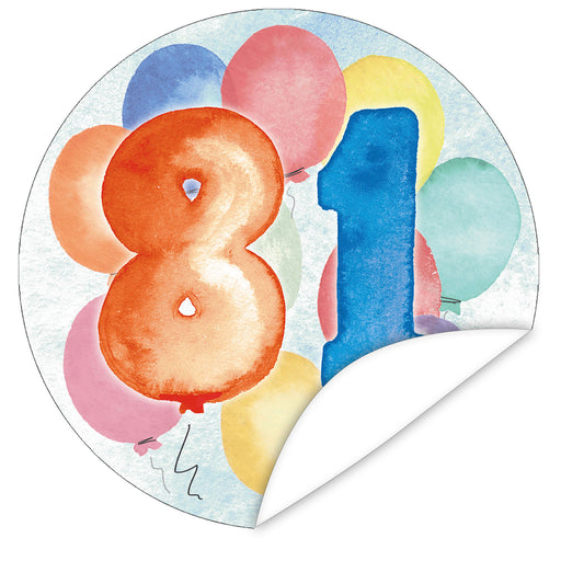 Aufkleber-81-Zahlen-Aquarell