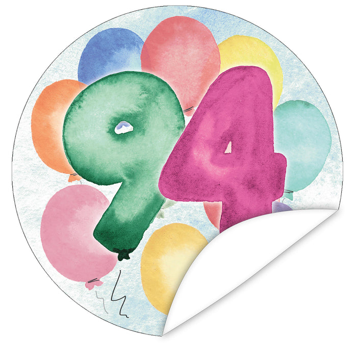 Aufkleber-94-Zahlen-Aquarell