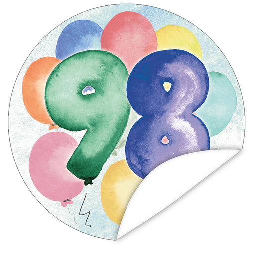 Aufkleber-98-Zahlen-Aquarell