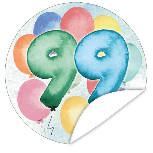 Aufkleber-99-Zahlen-Aquarell