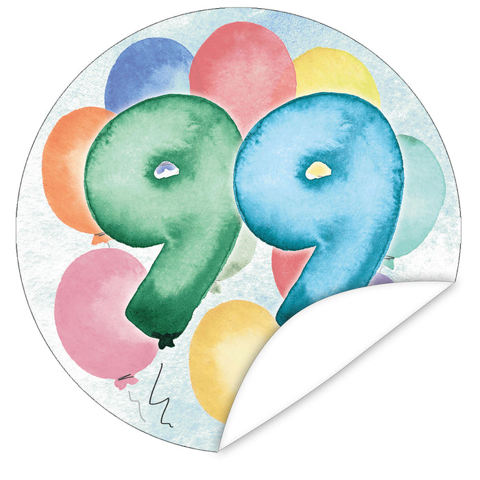 Aufkleber-99-Zahlen-Aquarell