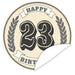 Aufkleber-23-Zahl-Klassik