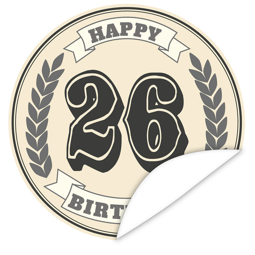 Aufkleber-26-Zahl-Klassik