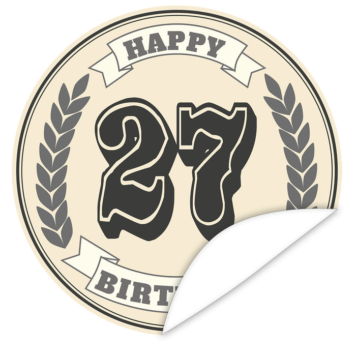 Aufkleber-27-Zahl-Klassik