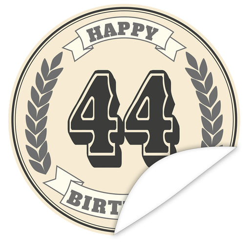 Aufkleber-44-Zahl-Klassik