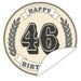 Aufkleber-46-Zahl-Klassik