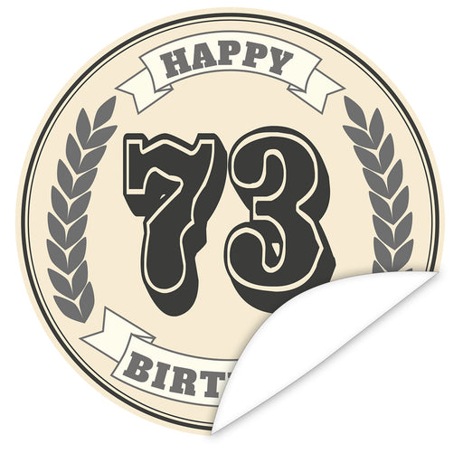 Aufkleber-73-Zahl-Klassik