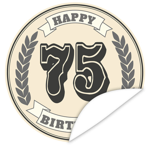 Aufkleber-75-Zahl-Klassik