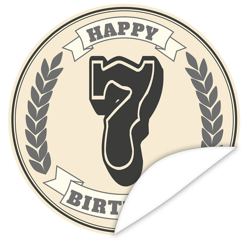 Aufkleber-7-Zahl-Klassik