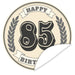Aufkleber-85-Zahl-Klassik