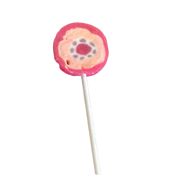 Lutscher Frucht Blumenmotiv  6 Stück