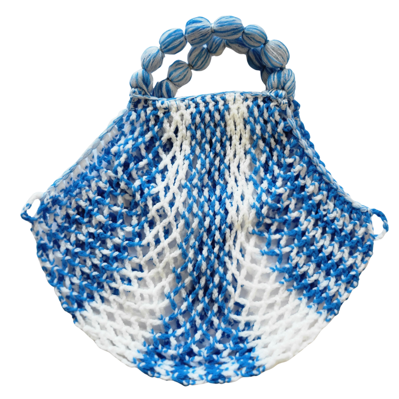 DDR Mininetz Dederon blau weiss.