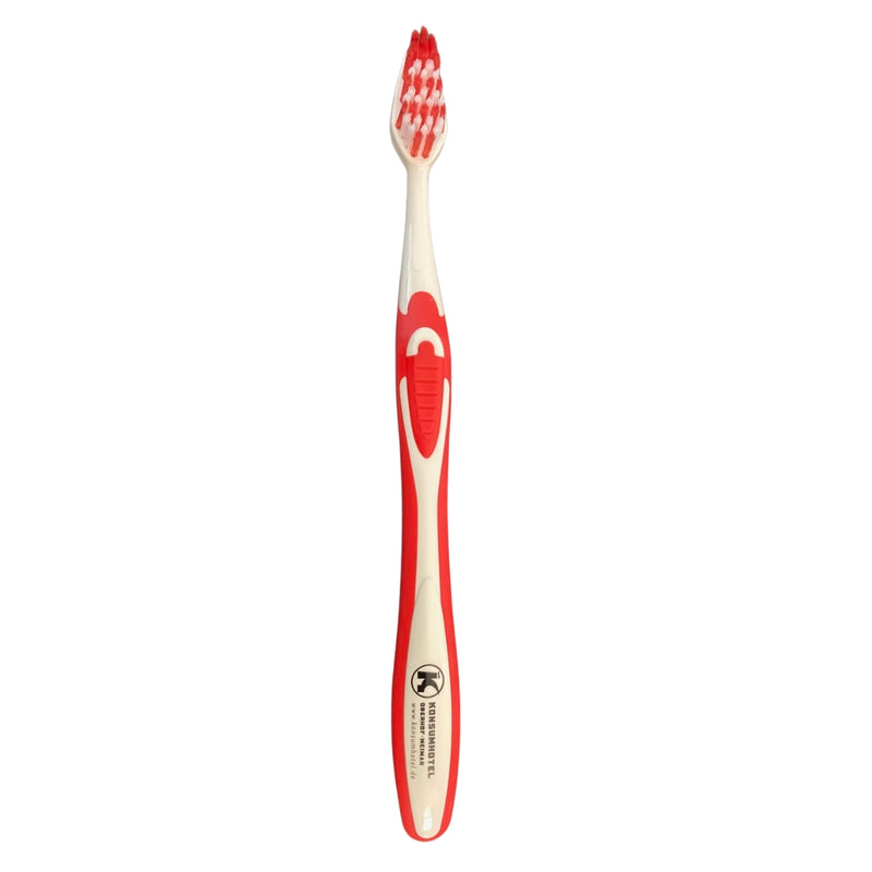 KONSUM - 2 Zahnbürsten - mittelweich & ergonomisch - Made in Germany