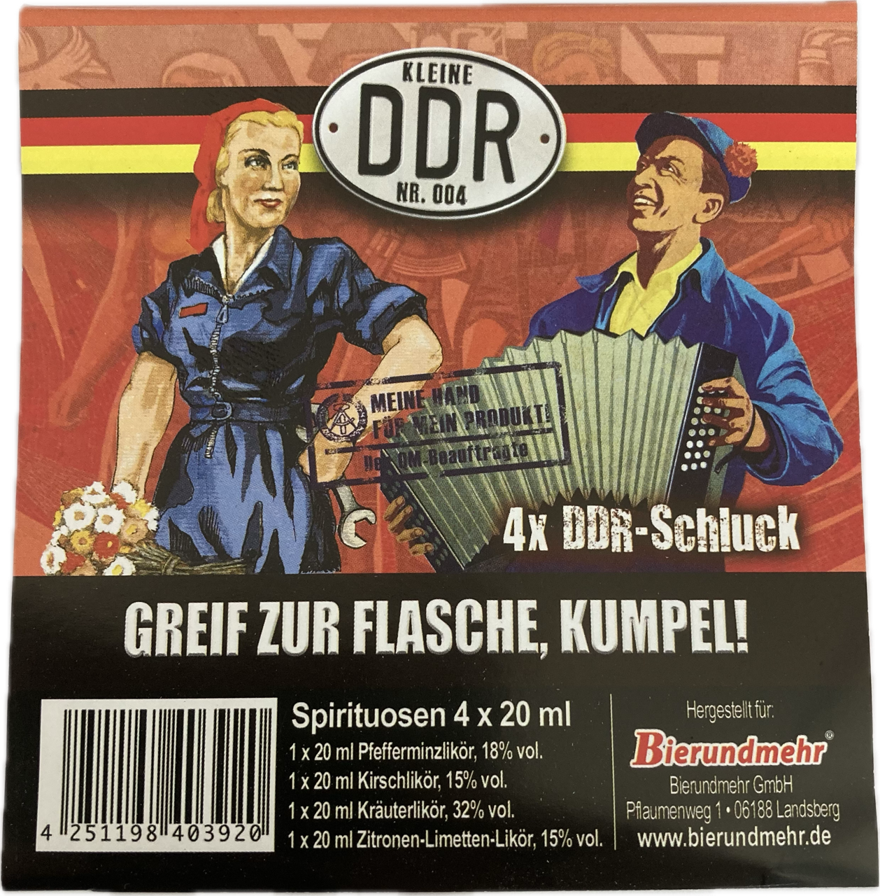 DDR Spaßliköre Edition DDR - Mini 4x 0,02l