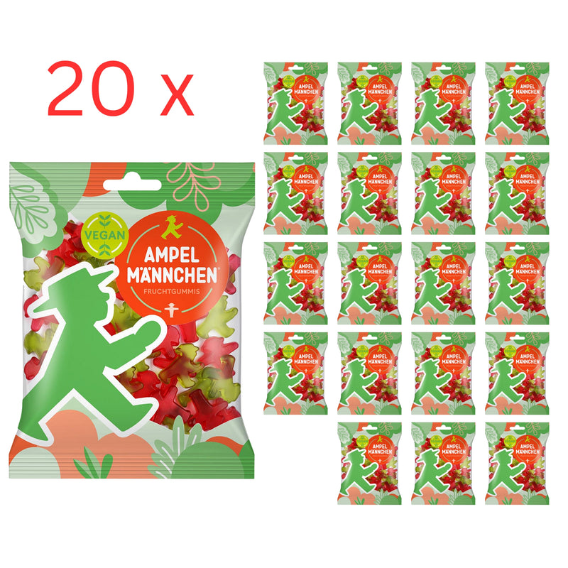 Ampelmann Fruchtgummi Tütchen, 20x 20g