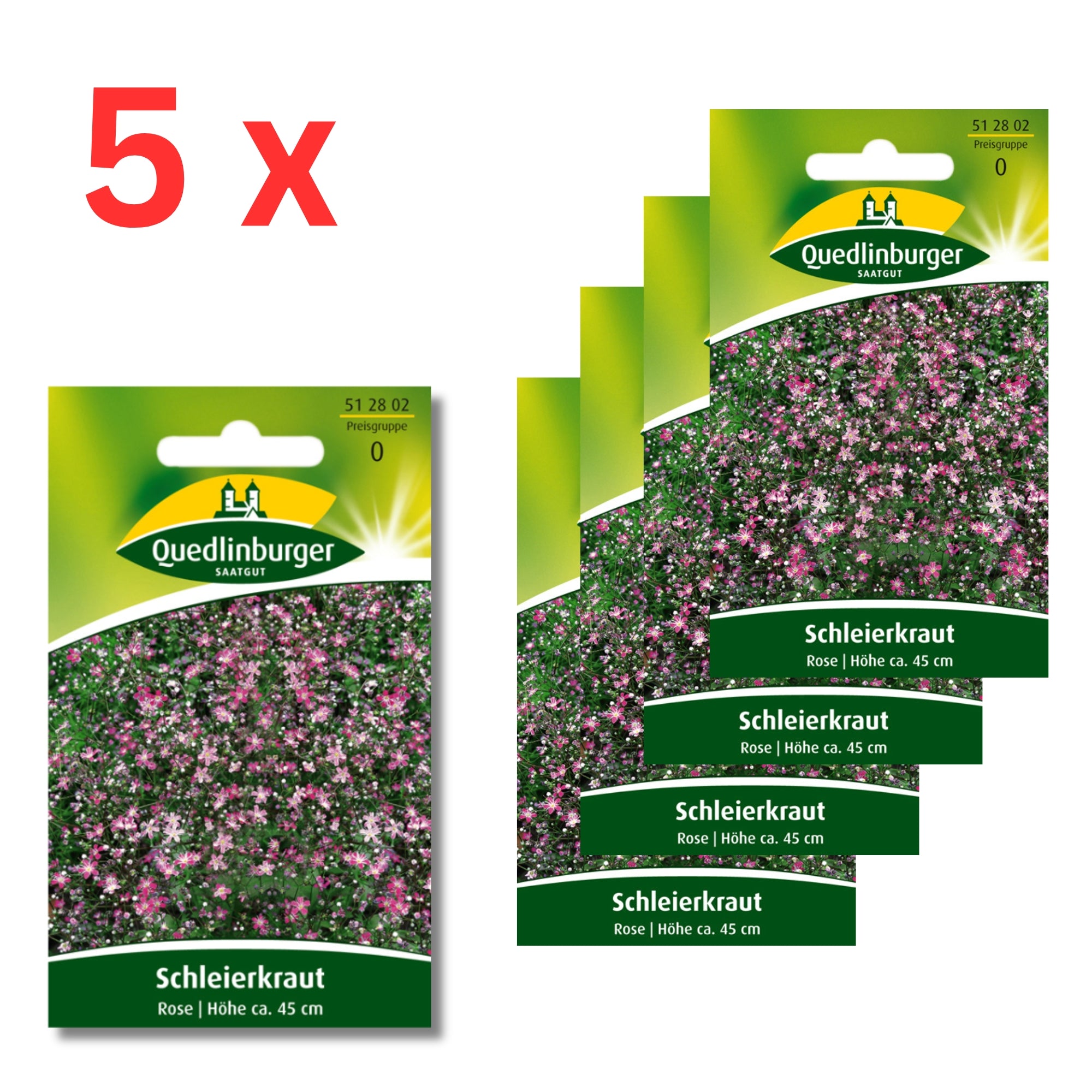 5x Quedlinburger Saatgut (Schleierkraut Rose)