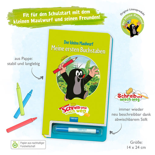 Schreib-Wisch-Weg-Buchstaben-Maulwurf