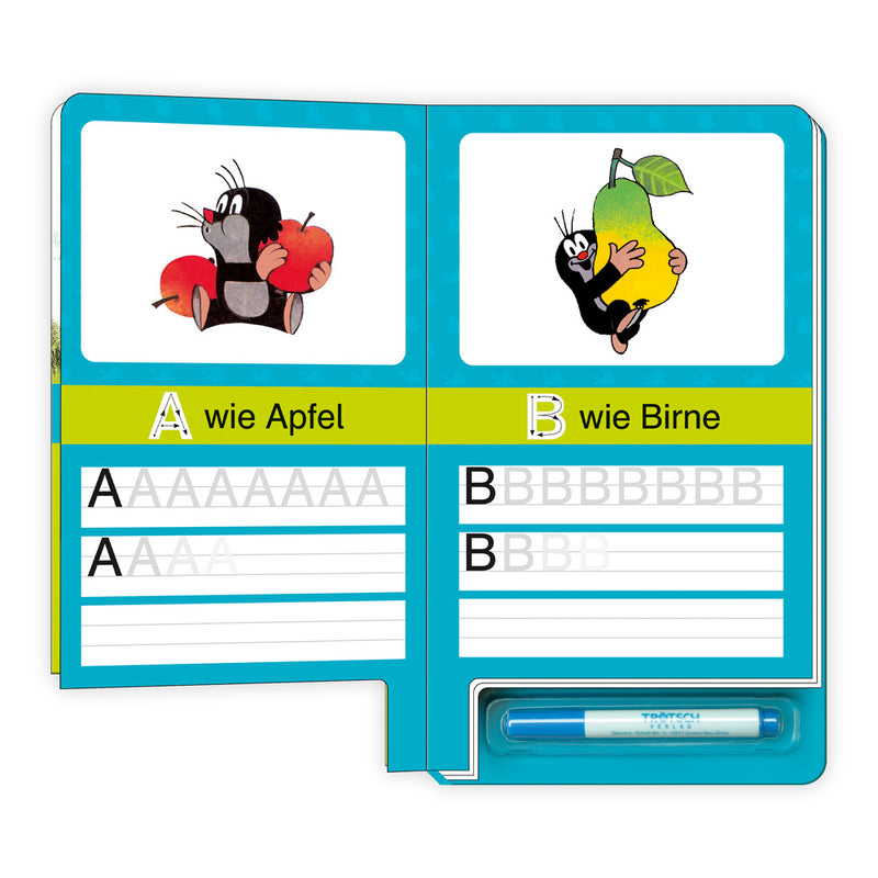 Schreib-Wisch-Weg-Buchstaben-Maulwurf