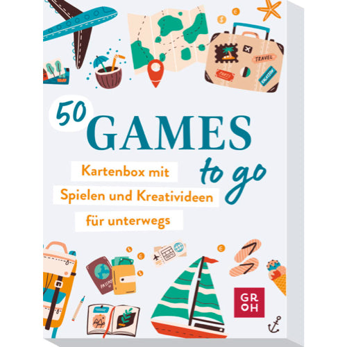 50 Games to go - Kartenbox mit vielen Spielen und Kreativideen für unterwegs - Spiel