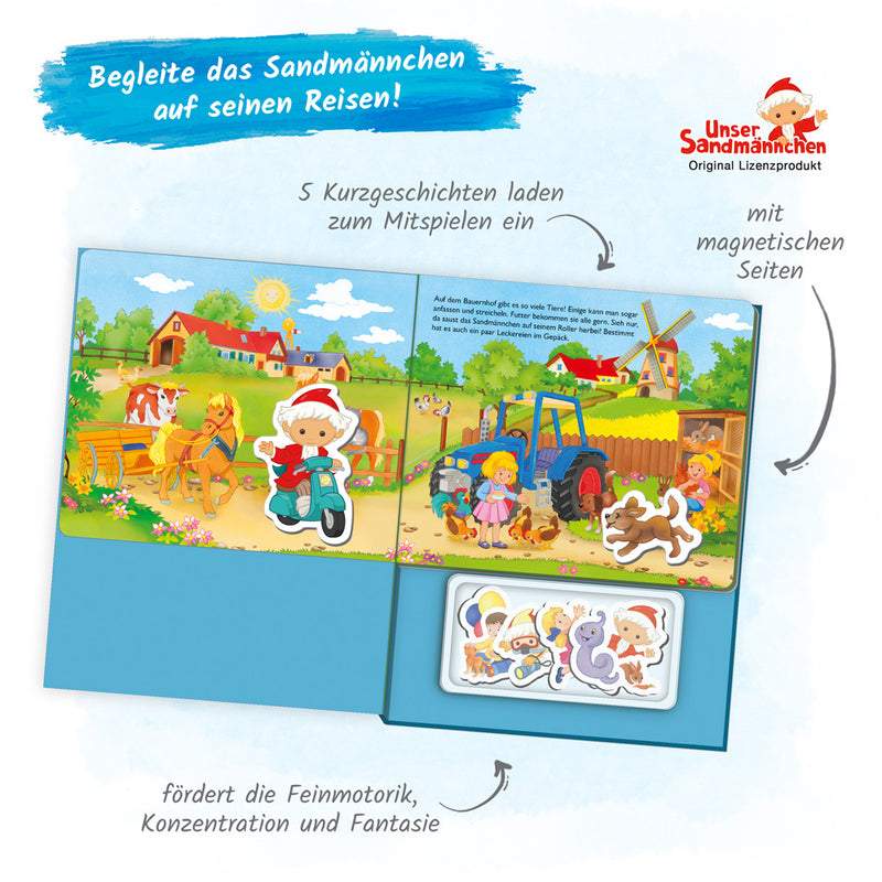 Magnet-Spielbuch-Sandmann