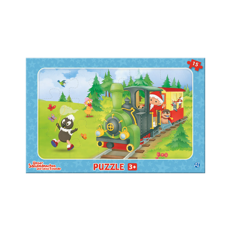 Rahmenpuzzle-Sandmann/Freunde