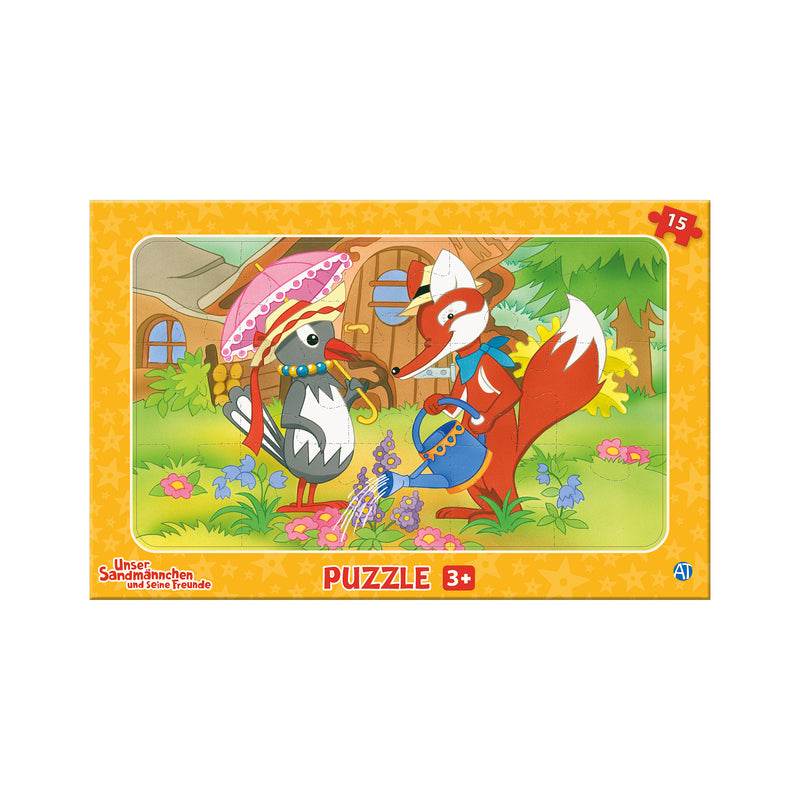 Rahmenpuzzle-Herr-Fuchs-und-Frau-Elster