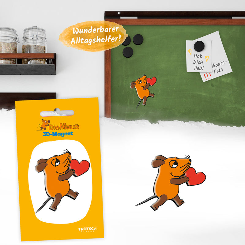 Die-Maus-3D-Magnet-mit-Herz