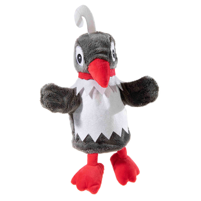 Frau Elster als Handpuppe 26 cm – Die schlaue Vogeldame aus dem Sandmännchen in Plüsch-Qualität I HEUNEC