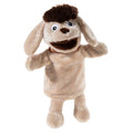 Moppi Handpuppe aus extraweichem Plüsch – Der freche Kult-Hund aus dem Sandmännchen 28 cm- HEUNEC