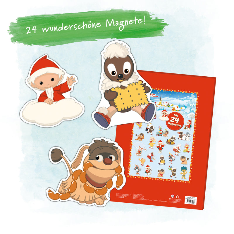 Unser Sandmännchen Magnet-Adventskalender – 24 Magnete mit beliebten Figuren