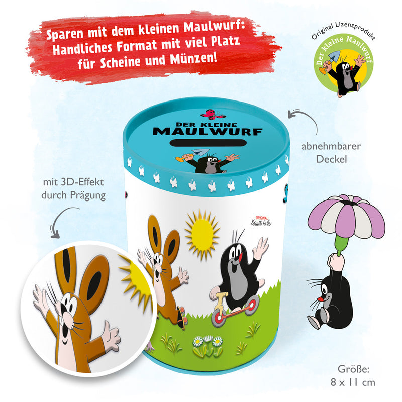Spardose-Maulwurf-Fahrzeuge