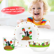 3tlg-Porzellan-Maulwurf-Erdbee