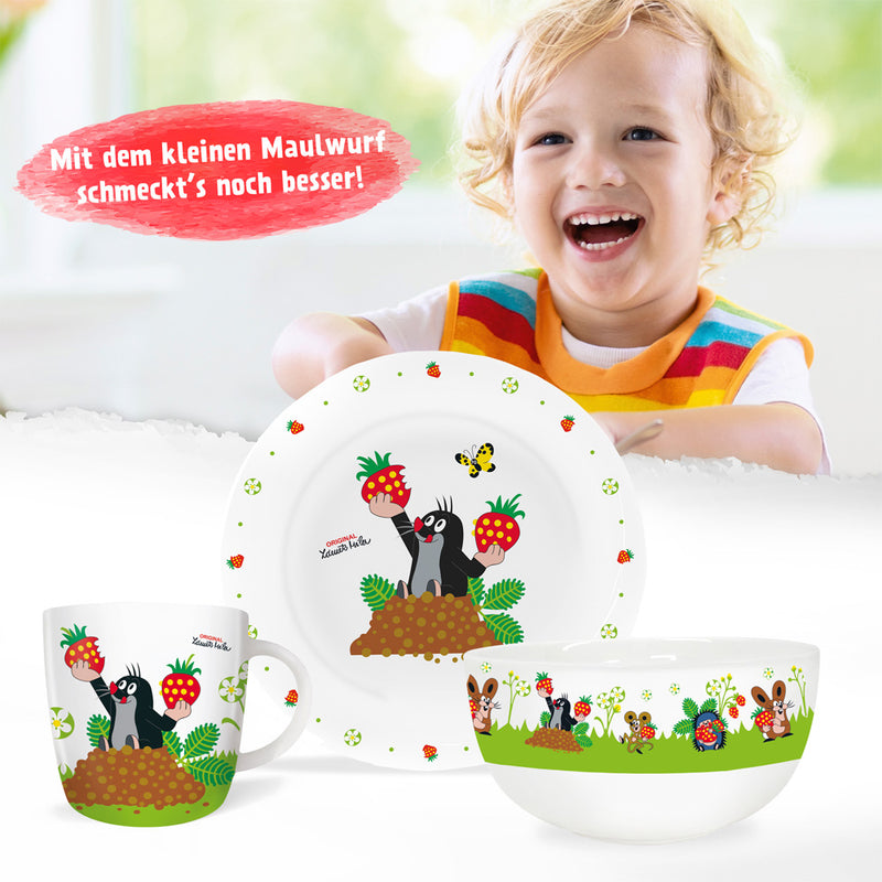 3tlg-Porzellan-Maulwurf-Erdbee