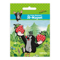 3-D-Magnet-Maulwurf-Erdbeere