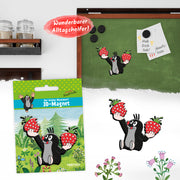 3-D-Magnet-Maulwurf-Erdbeere
