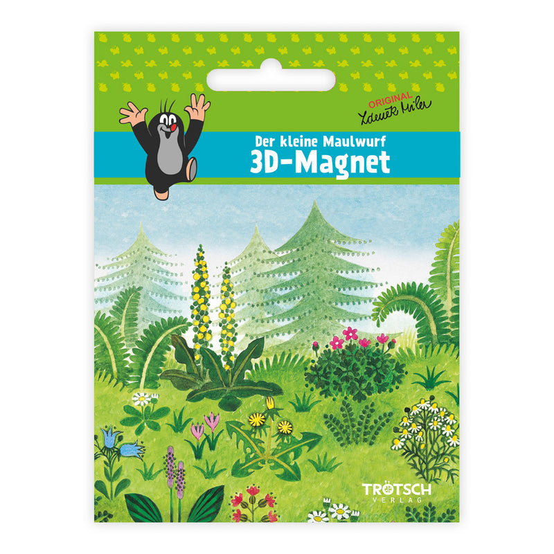 3-D-Magnet-Maulwurf-Erdbeere