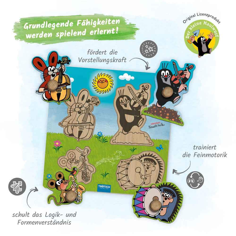 Legespiel-Musikanten-Maulwurf