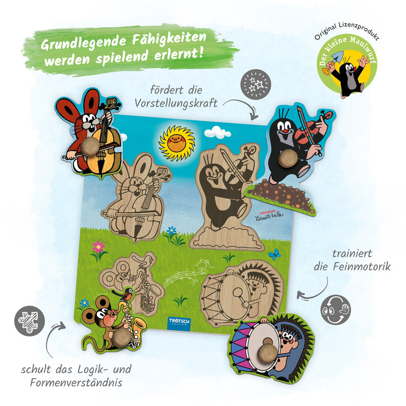 Legespiel-Musikanten-Maulwurf